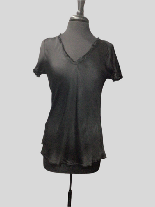 Satin Finish Italian V-Neck Tee (in 6 colors)