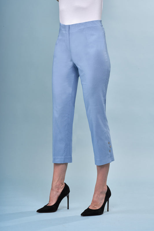 Capri Pants with Side Buttons