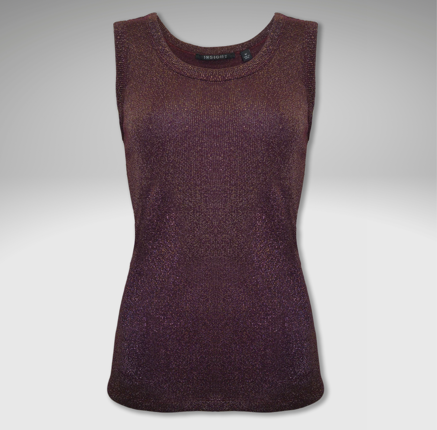 Shimmer Ribbed Tank Top