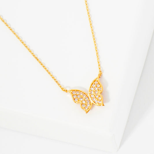 18K Gold Dipped She Had Wings Necklace
