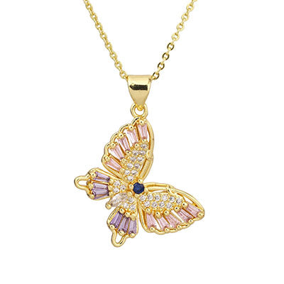 18K Gold Plated Butterfly Necklace