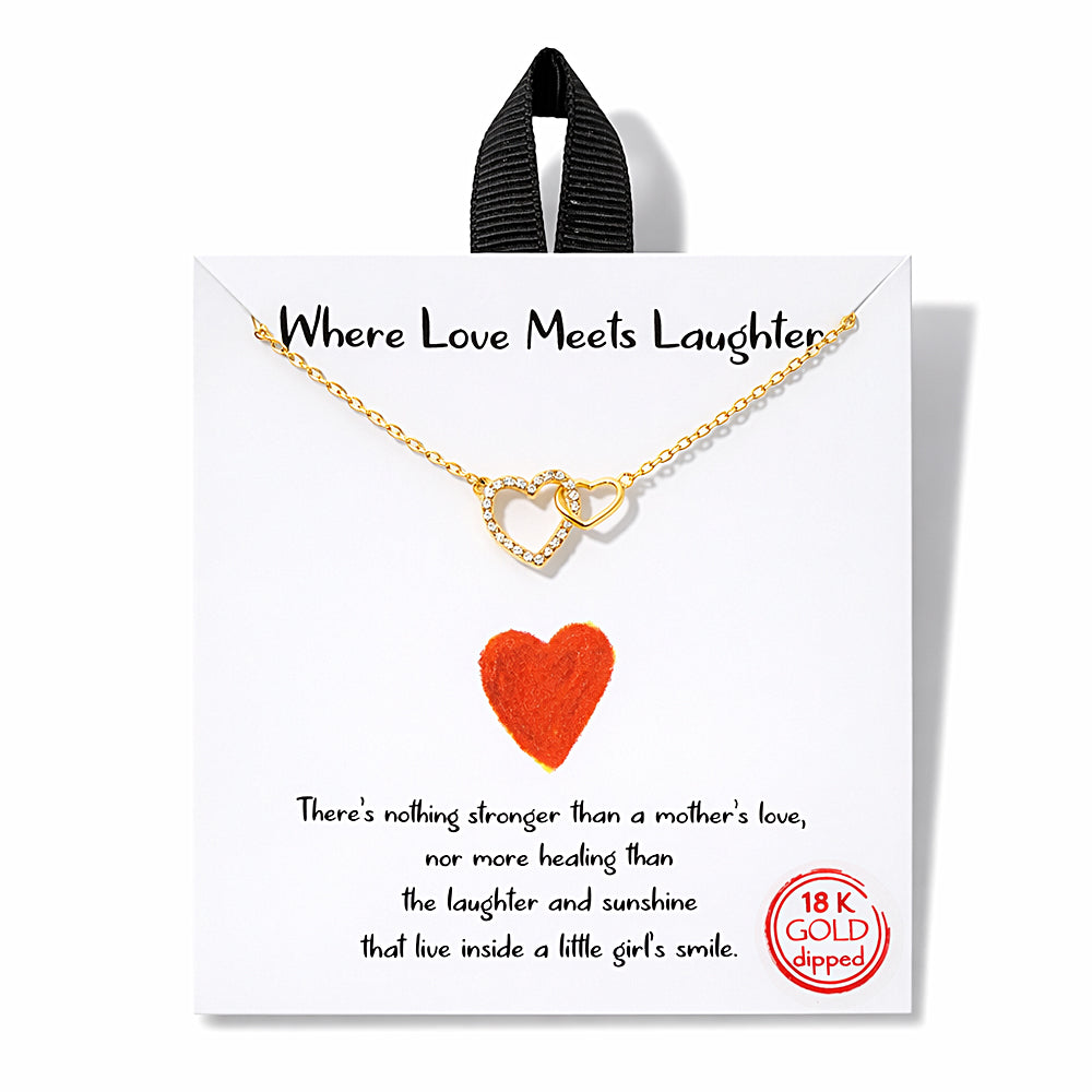 Where Love Meets Laughter 18K Gold Dipped Necklace