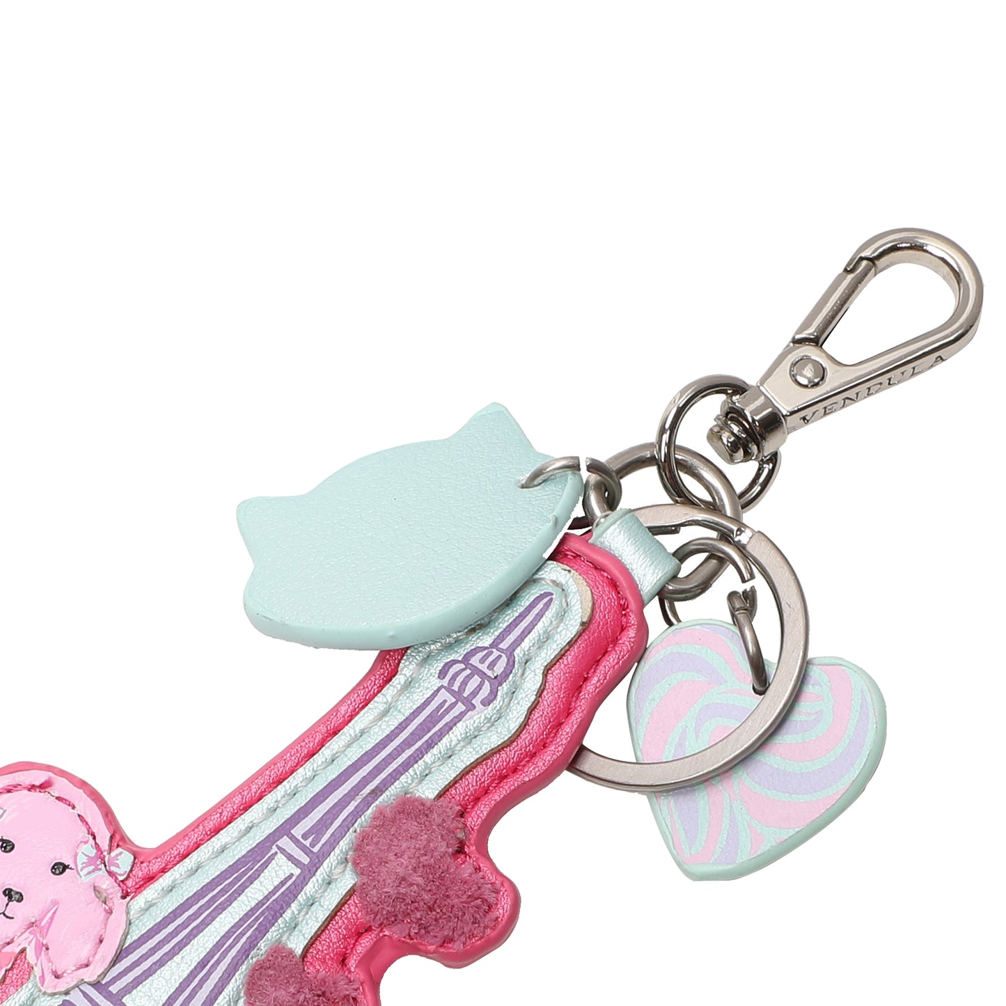 Candy Floss Cart Key Charm