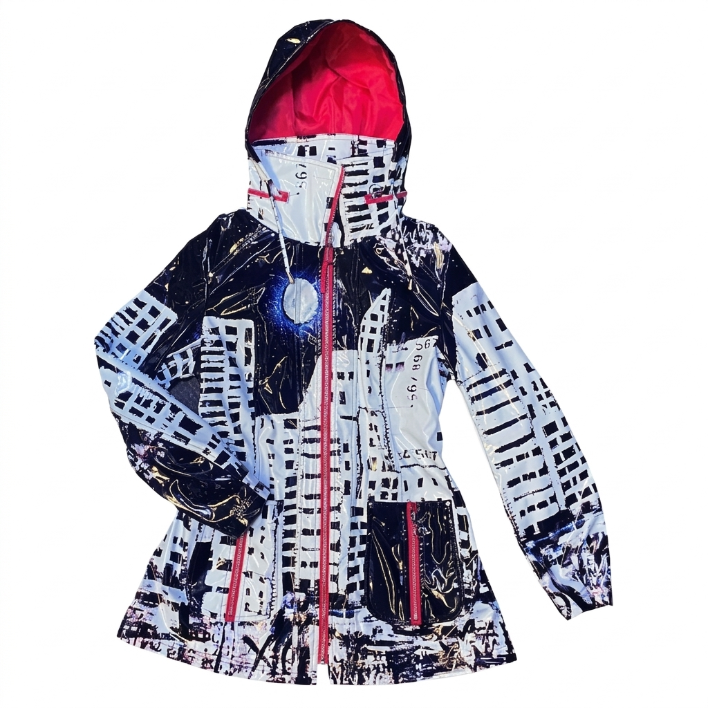 City Nights Artist Print Anorak Slicker