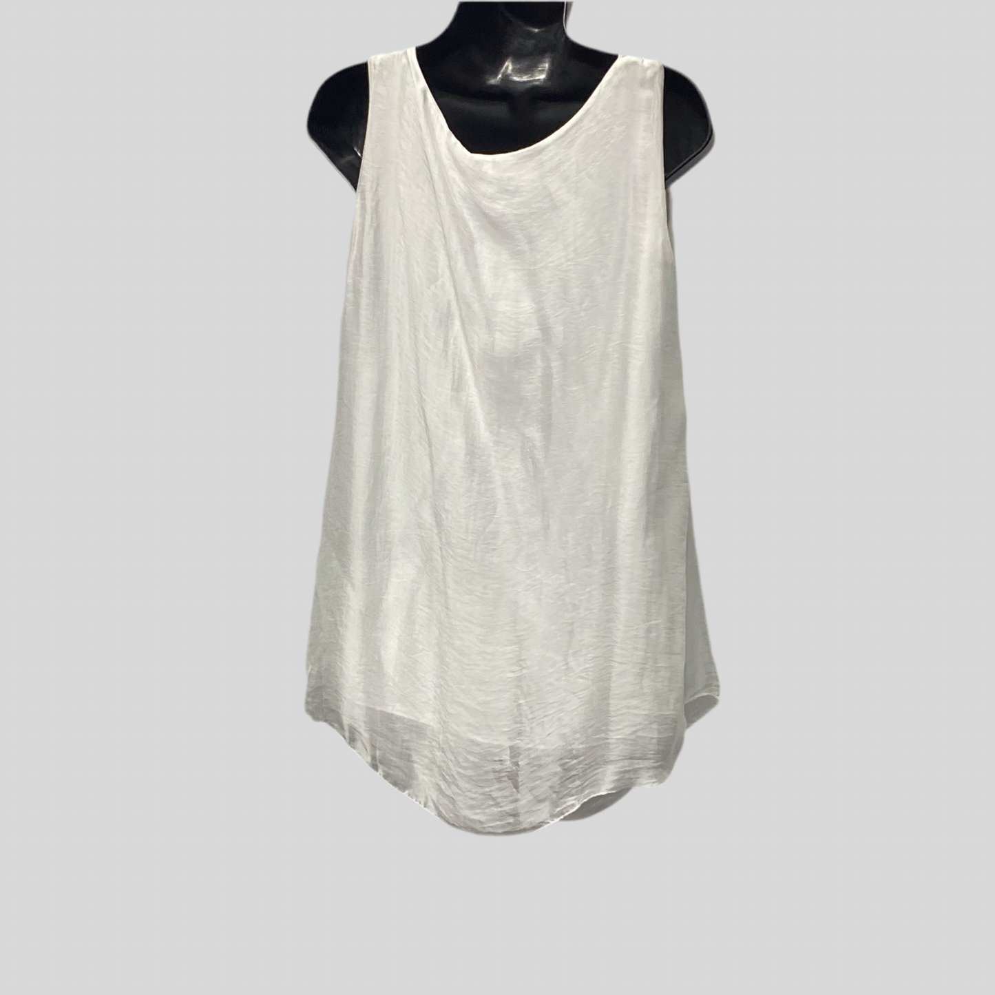 Italian Silk Tank Top With Sequined Details