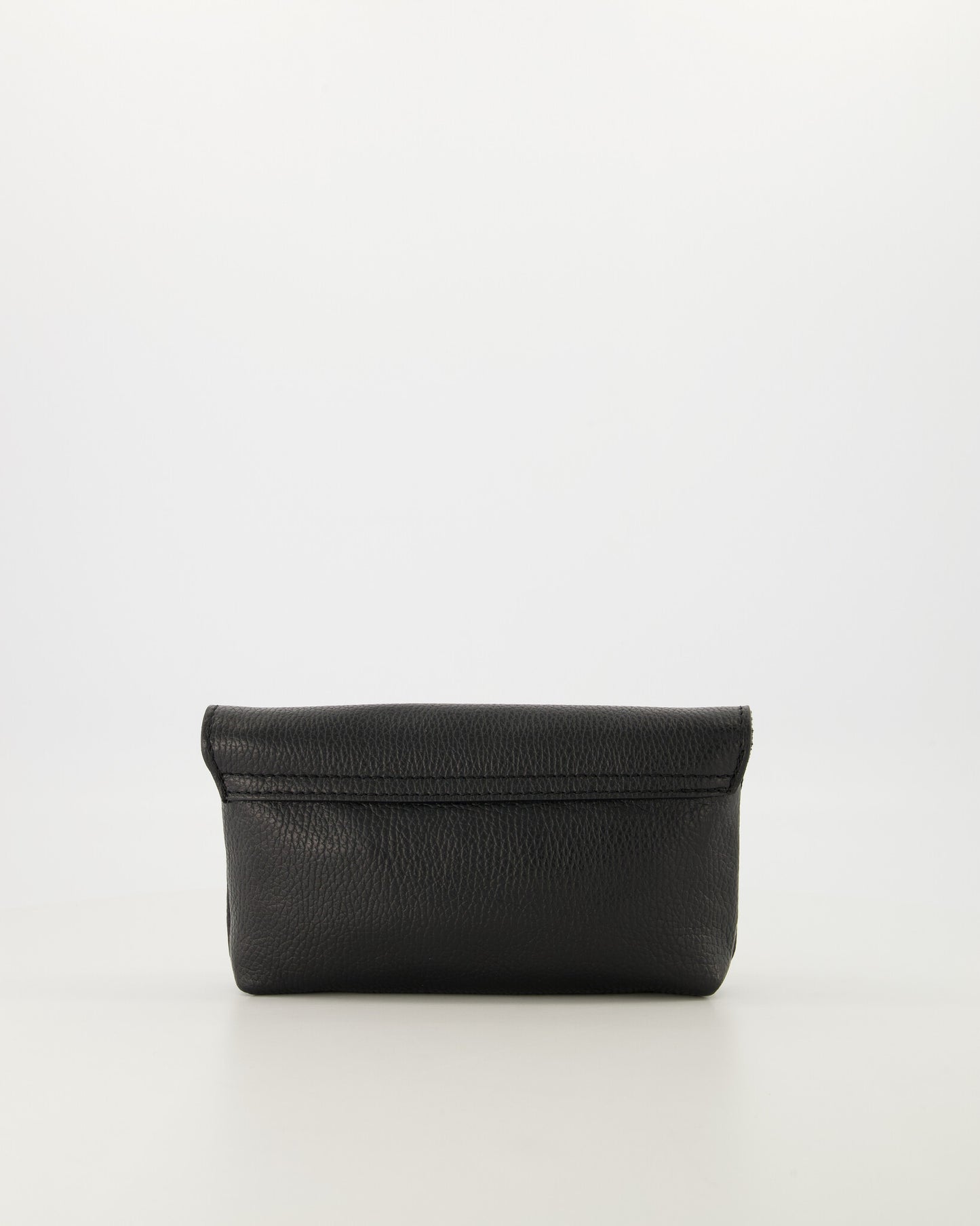 Leather Clutch & Crossbody Bag with Gold Hardware