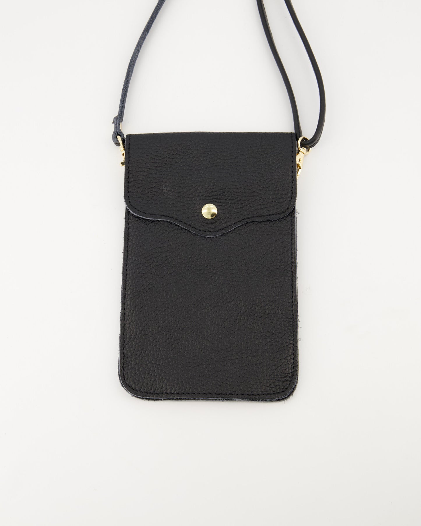 Leather Phone Crossbody Pouch with Adjustable Strap