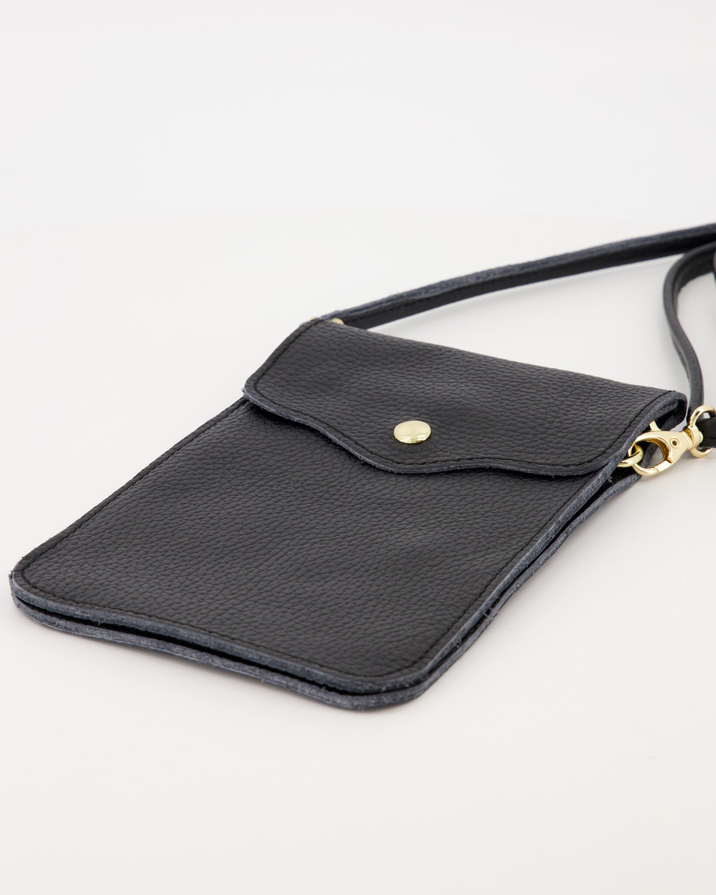 Leather Phone Crossbody Pouch with Adjustable Strap