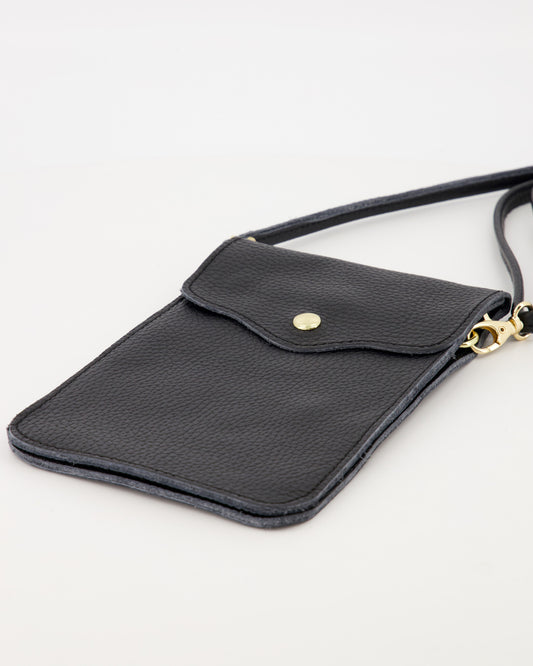 Leather Phone Crossbody Pouch with Adjustable Strap