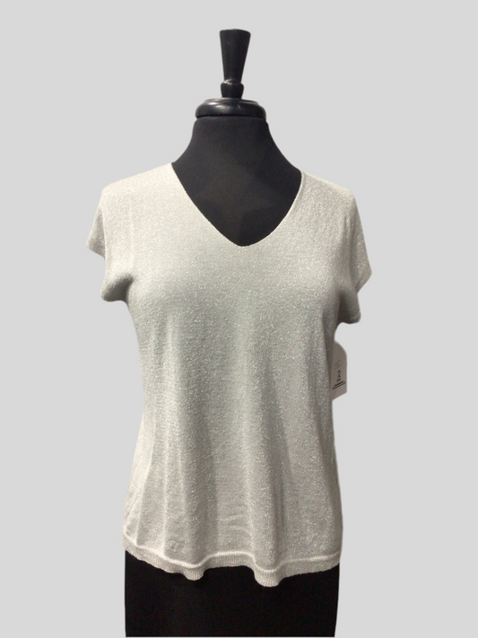Soft Italian Shimmer Cap Sleeve Top