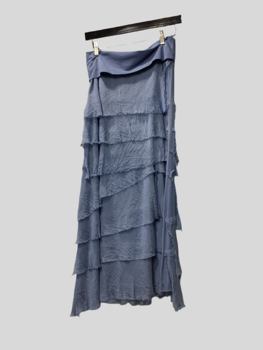 Italian Layered Long Silk Skirts (in 4 colors)
