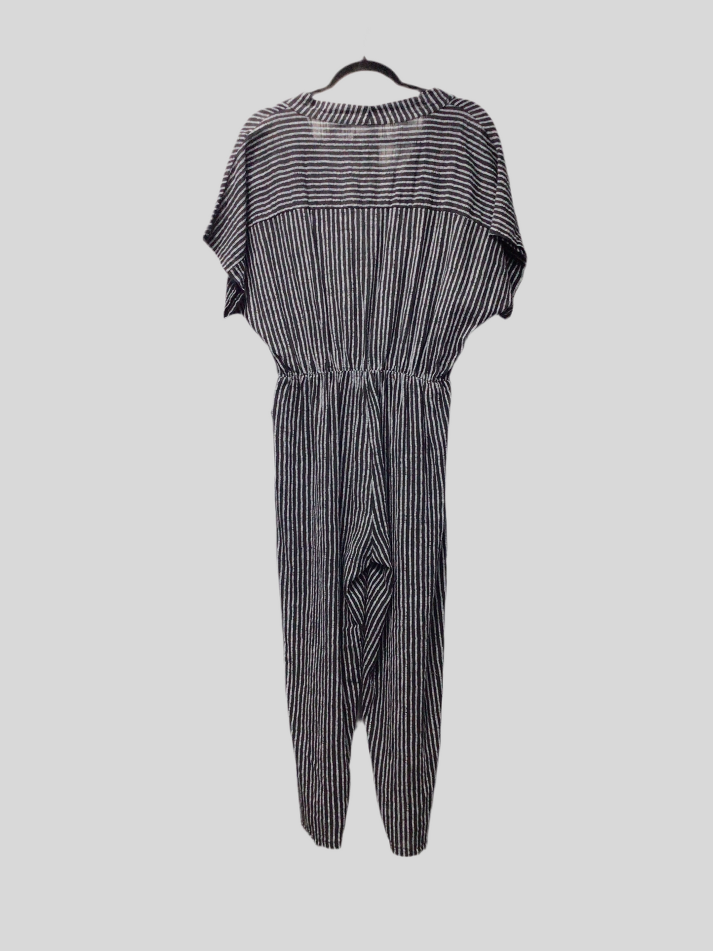 Italian Cotton Striped Jumpsuit