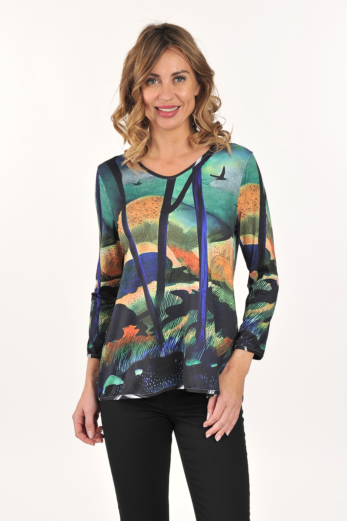 Reversible Long Sleeve Knit Top