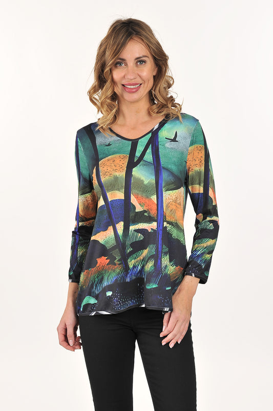 Reversible Long Sleeve Knit Top