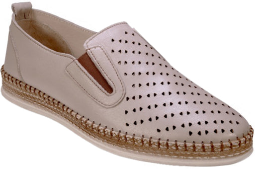 Slip On Side Stitched Leather Shoes