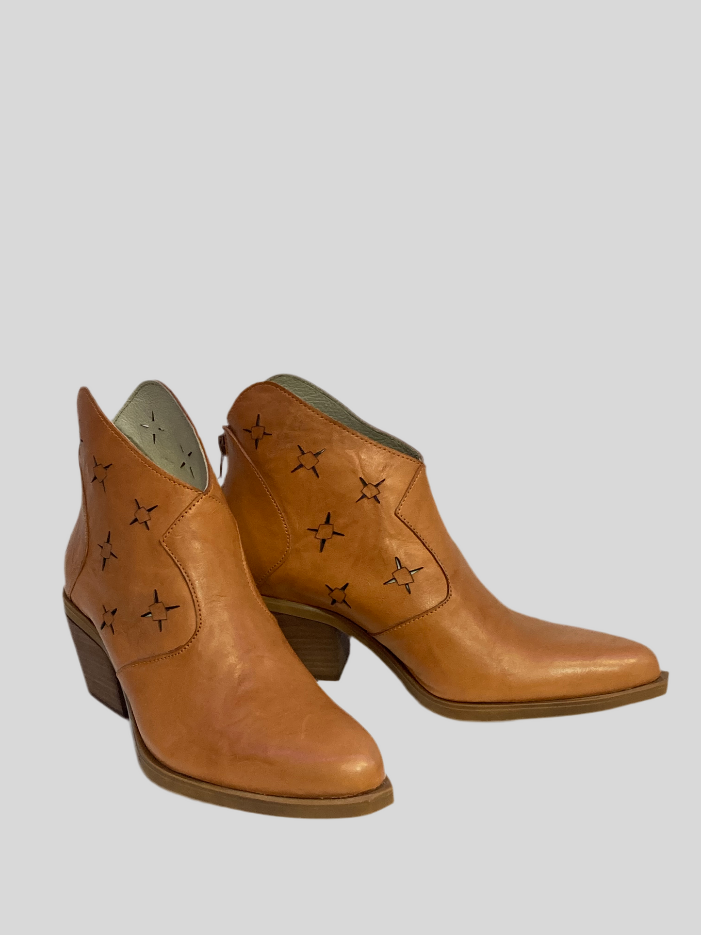 Cut Out Design Handcrafted Leather Boots