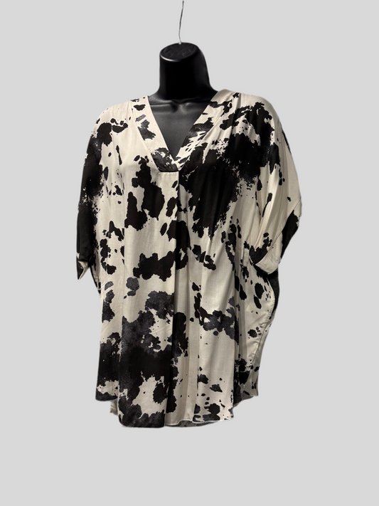 Italian Cow Print Top