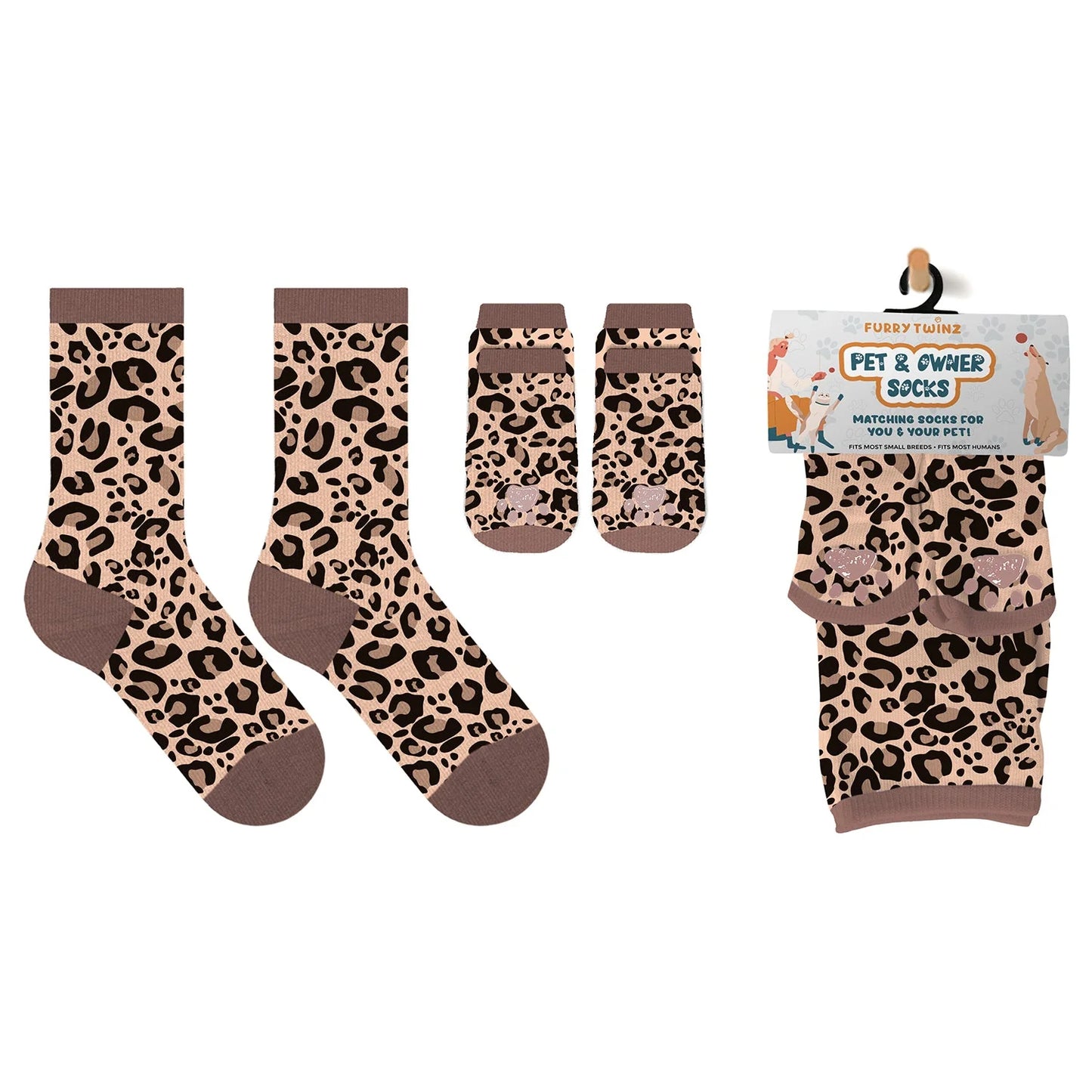 BFF Matching Pet and Owner Fun Socks in Six Designs