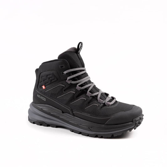 Black Slip-On Lace Look Men’s Winter Boots