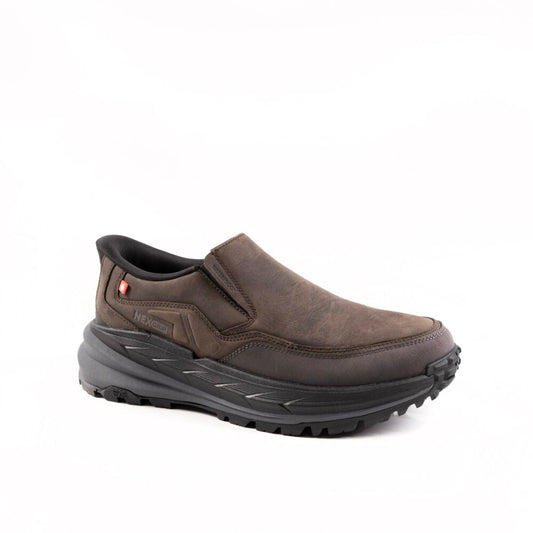Men’s Brown Leather Slip-On Winter Shoes