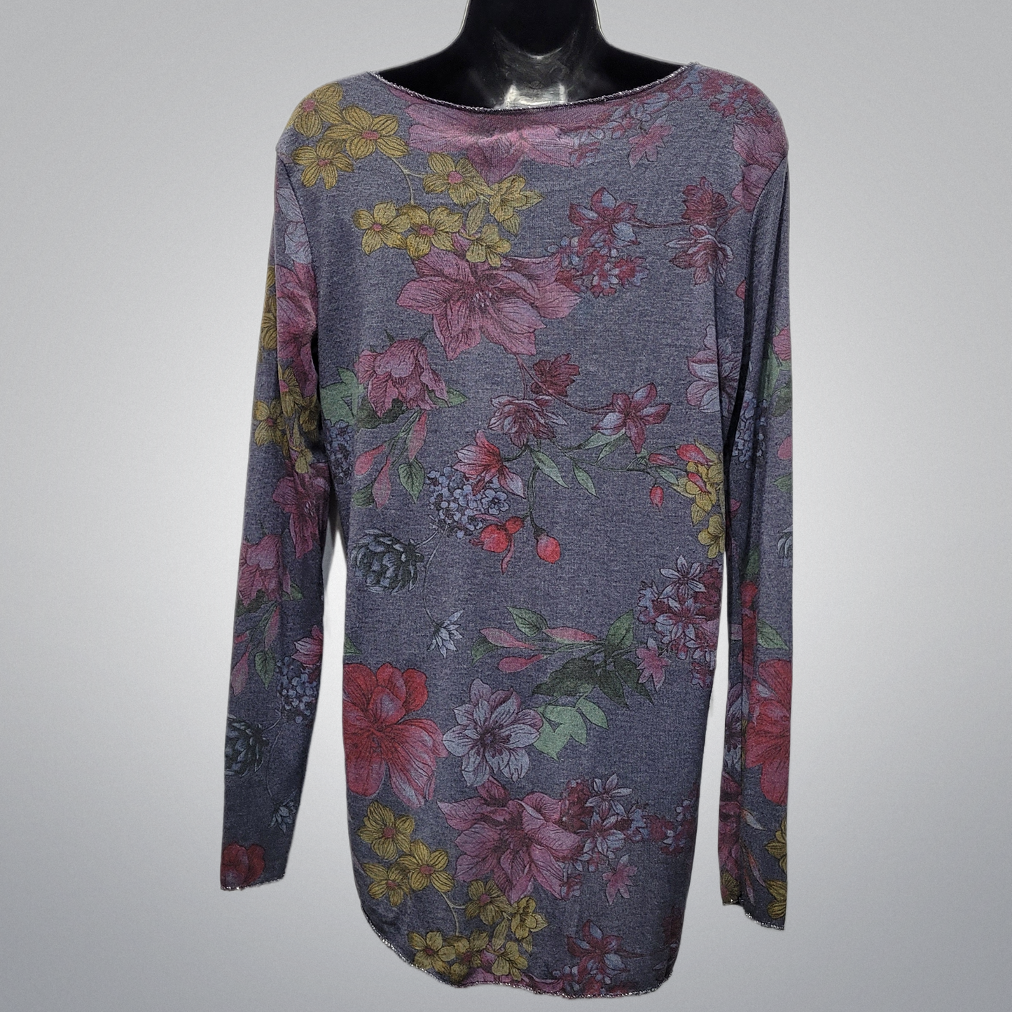 Italian Long Sleeve Floral Top