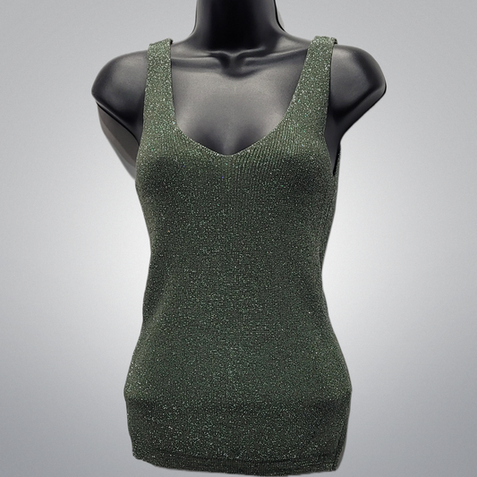 Soft Italian Shimmer Longer Tank Top