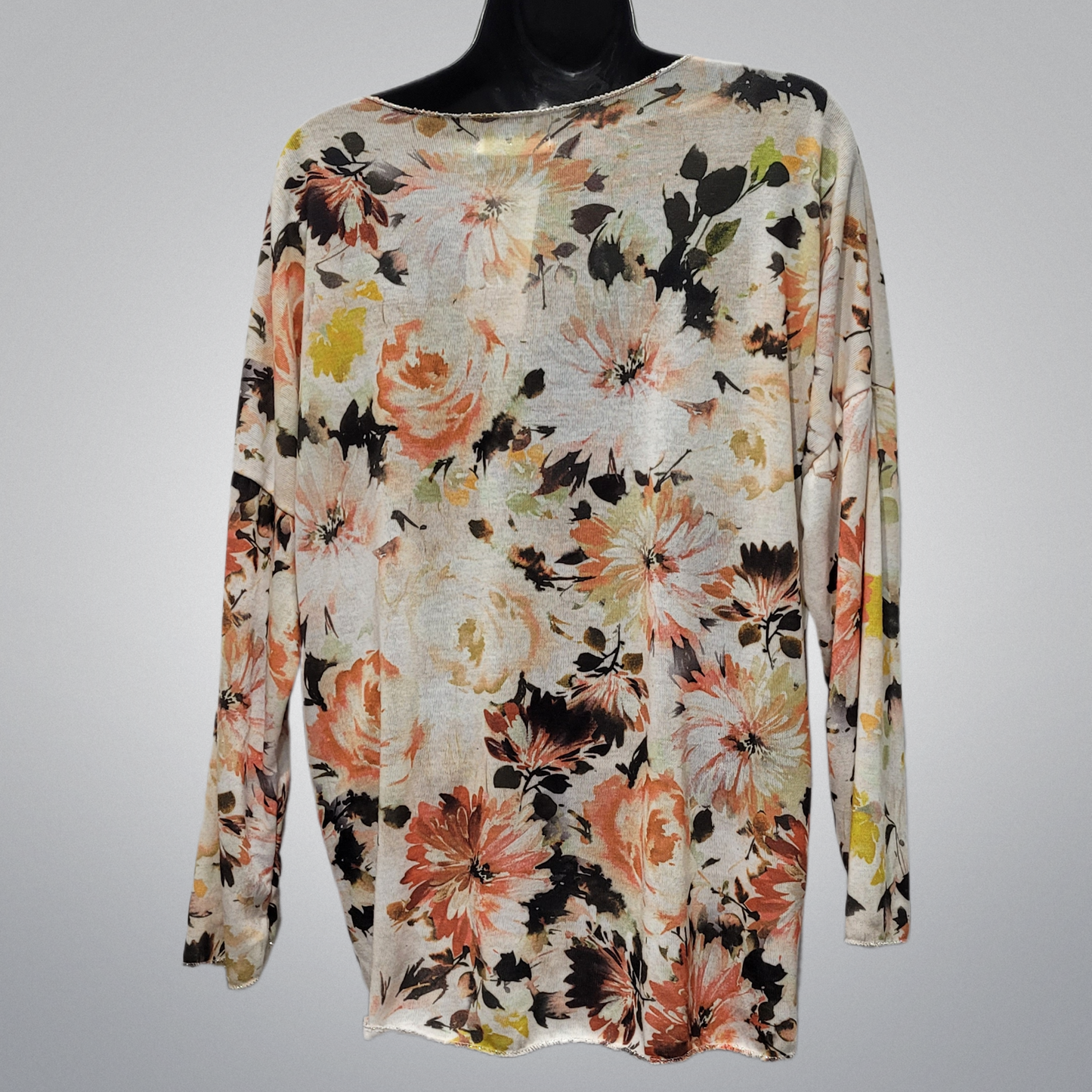 Italian Long Sleeve Spring Floral Print