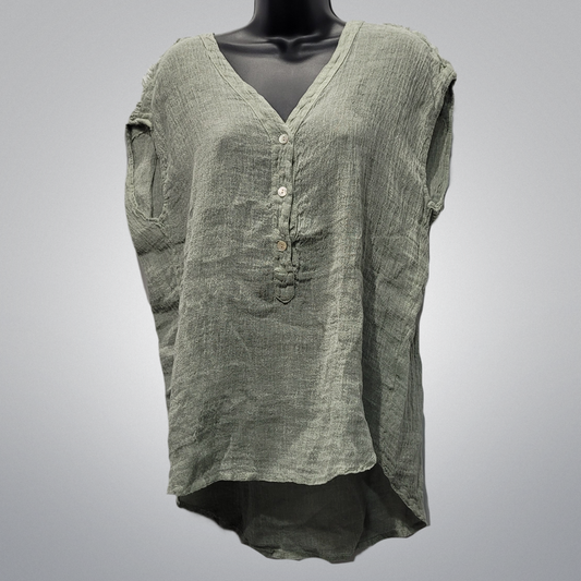 Italian Linen Vest