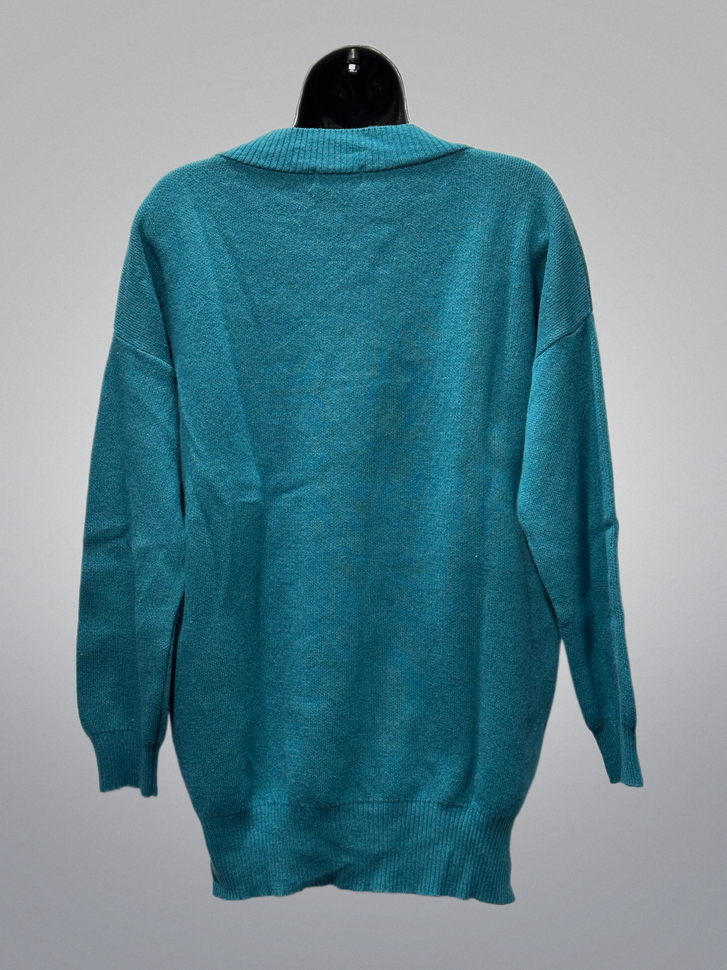 Italian Teal V Neck Sweater