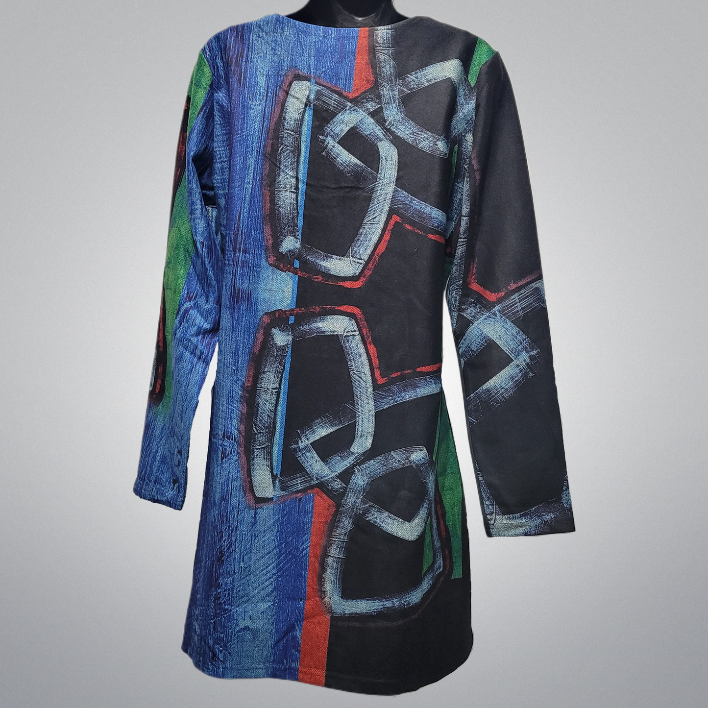 Printed Long Sleeve Dress