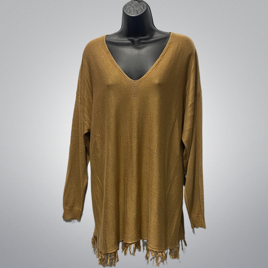 Fringe Bottom Light Weight Sweater