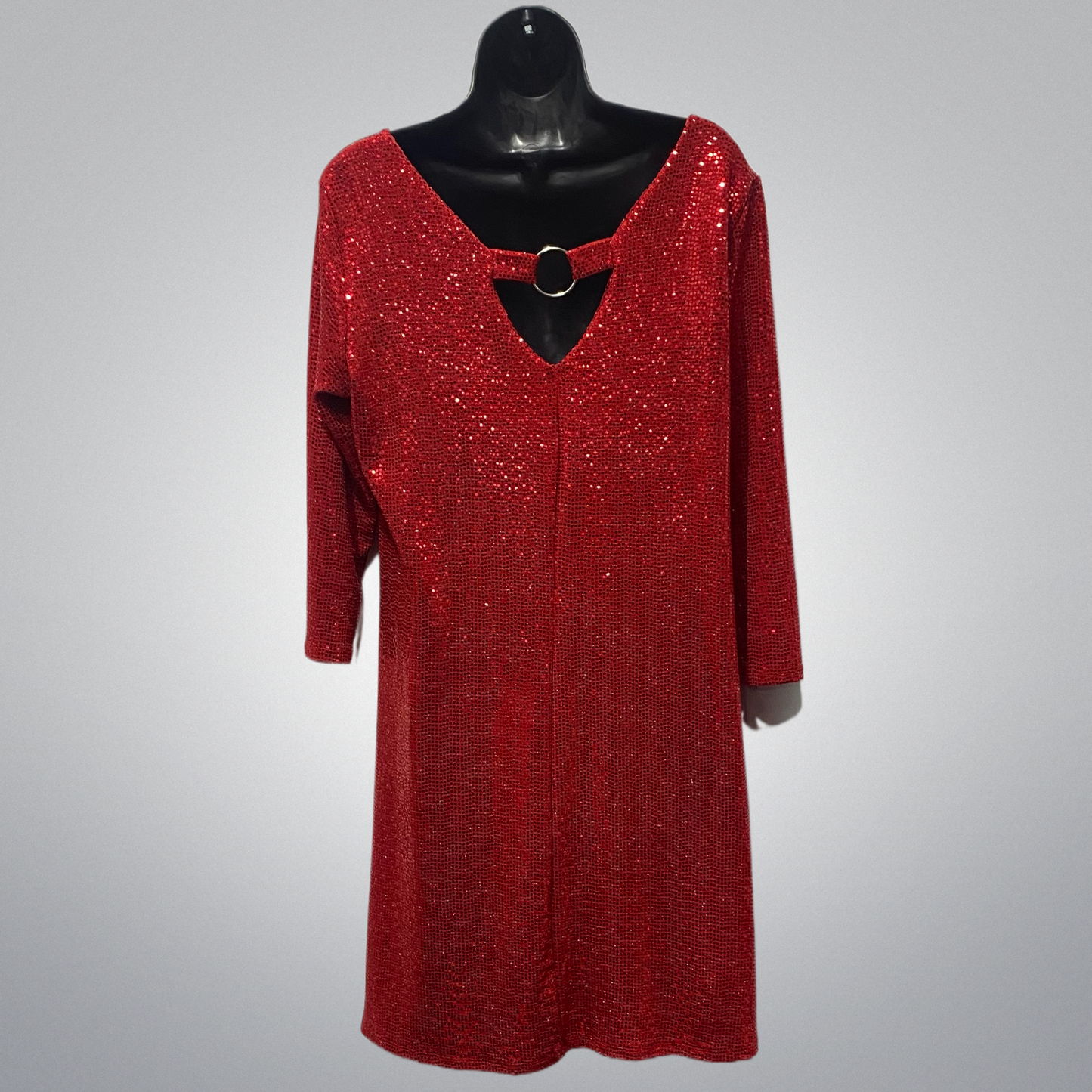 Italian Sequin 3/4 Sleeve with Embellished Back (in 4 colors)