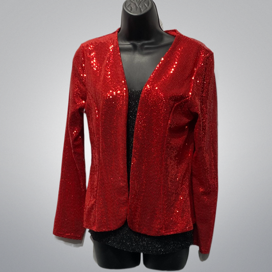 Italian Sequin Open-Front Jacket (in 3 colors)