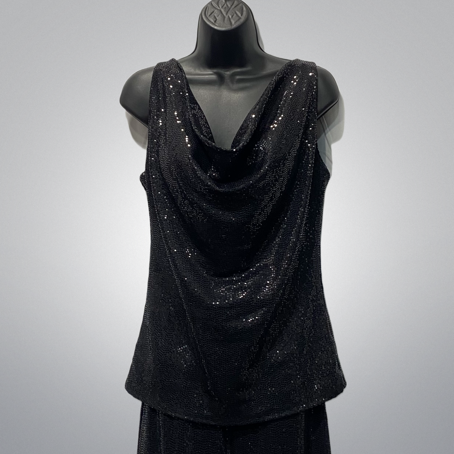 Italian Sequined Cowl Neck Top (in 4 colors)