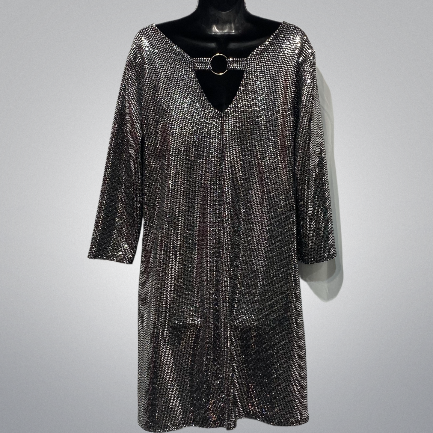 Italian Sequin 3/4 Sleeve with Embellished Back (in 4 colors)