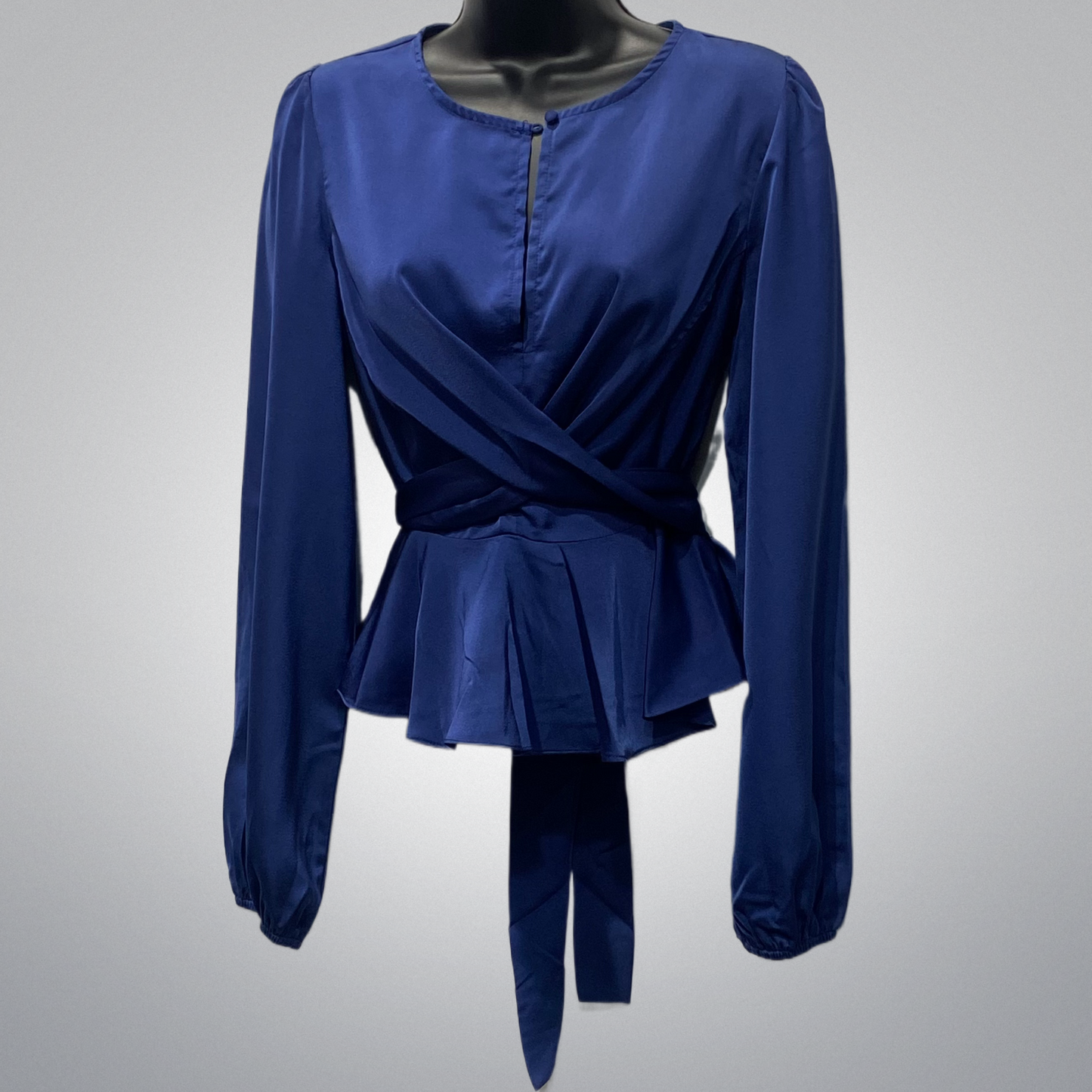 Adorable Satin Top With Flattering Waist