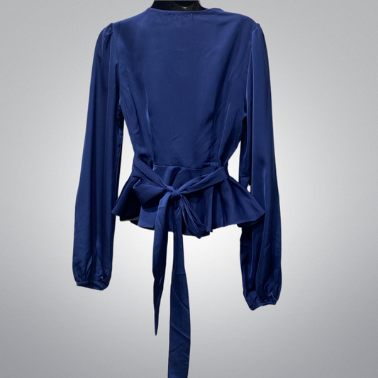 Adorable Satin Top With Flattering Waist