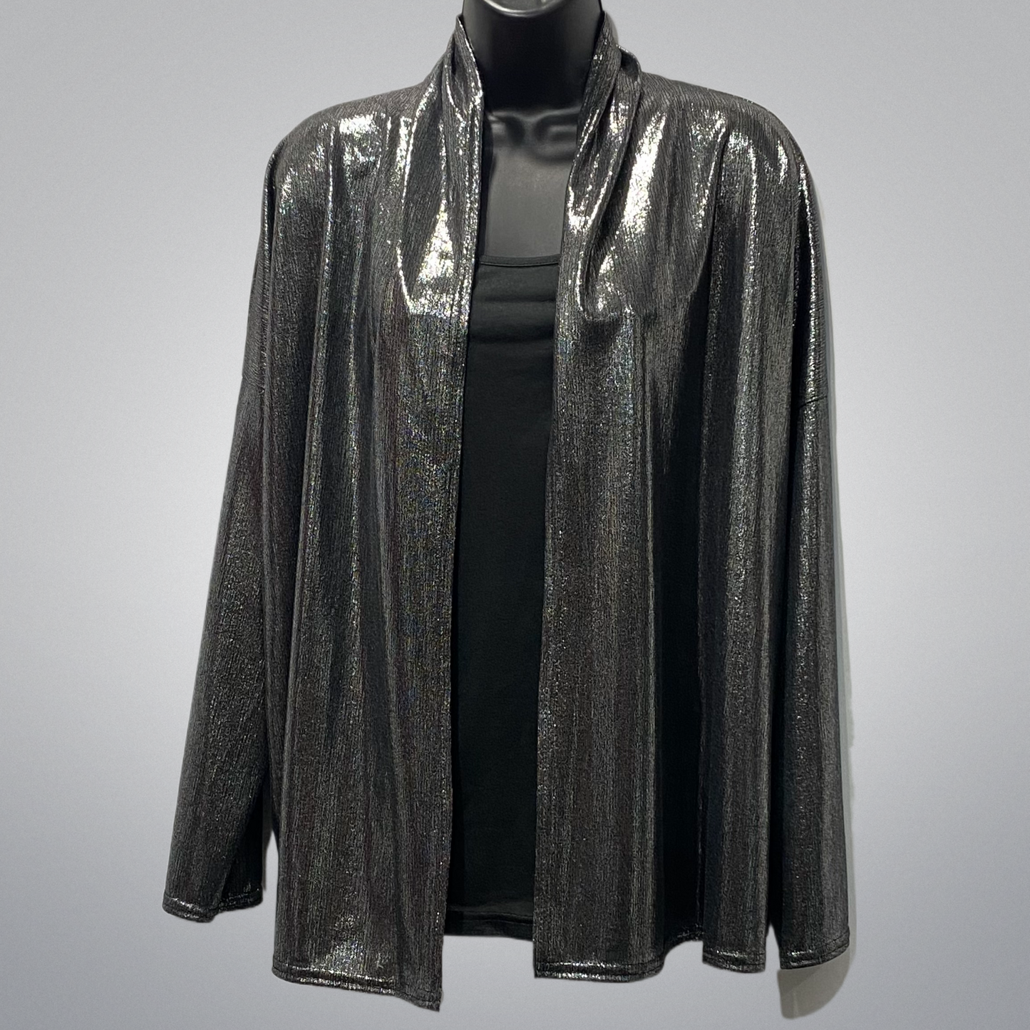 Shimmery Open Jacket