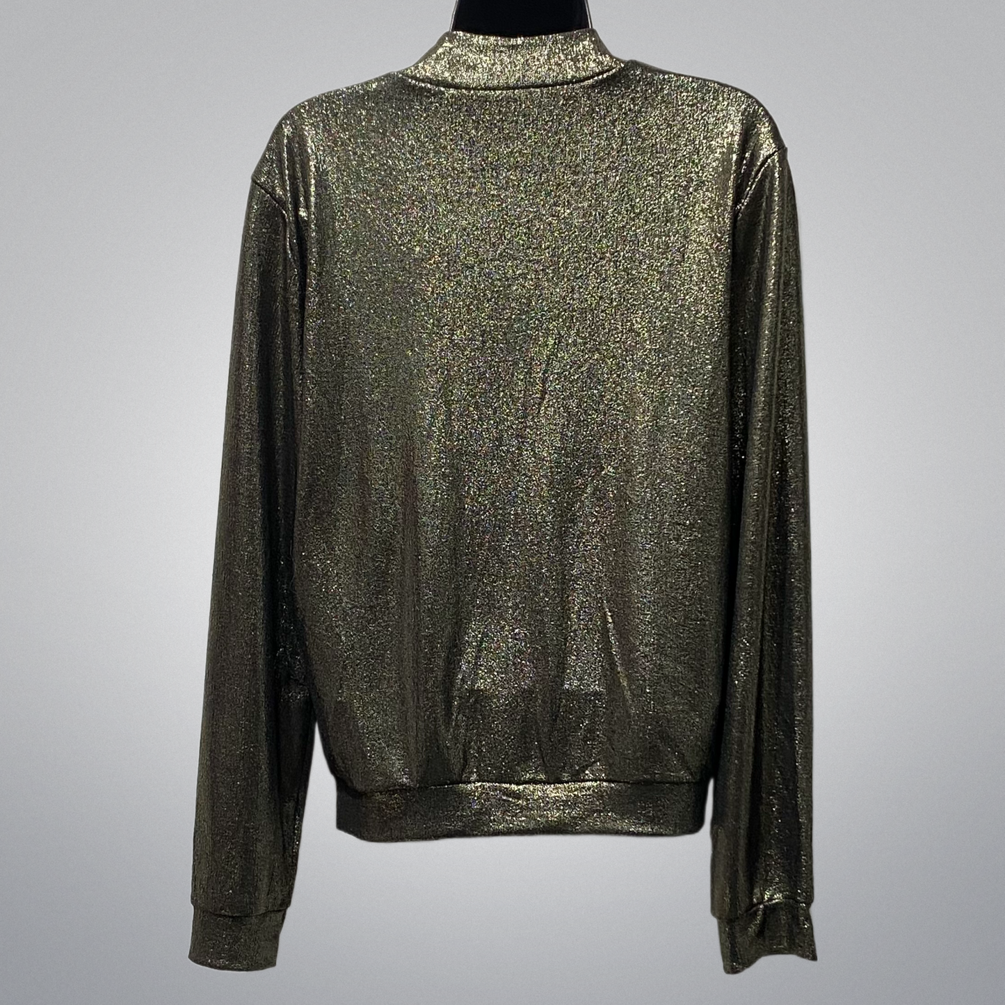 Embellished Zipper Top