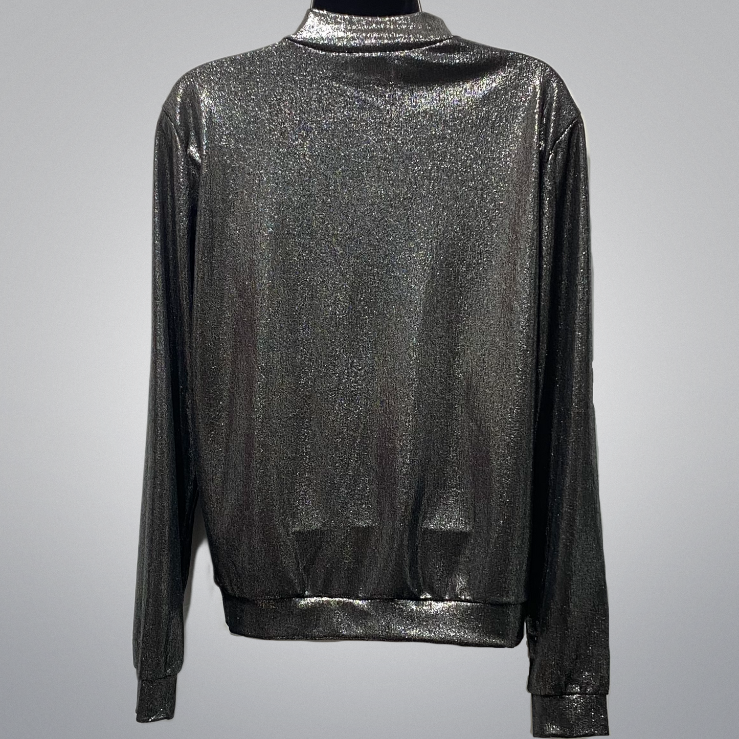 Embellished Zipper Top