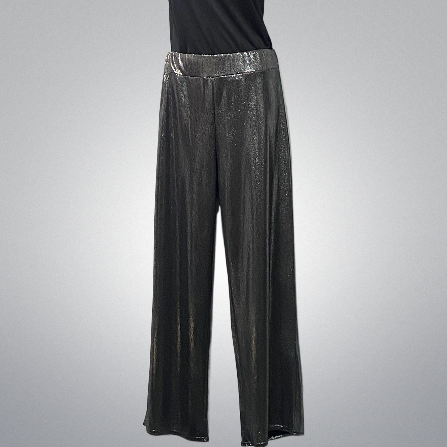 Shimmery Wide Leg Pants