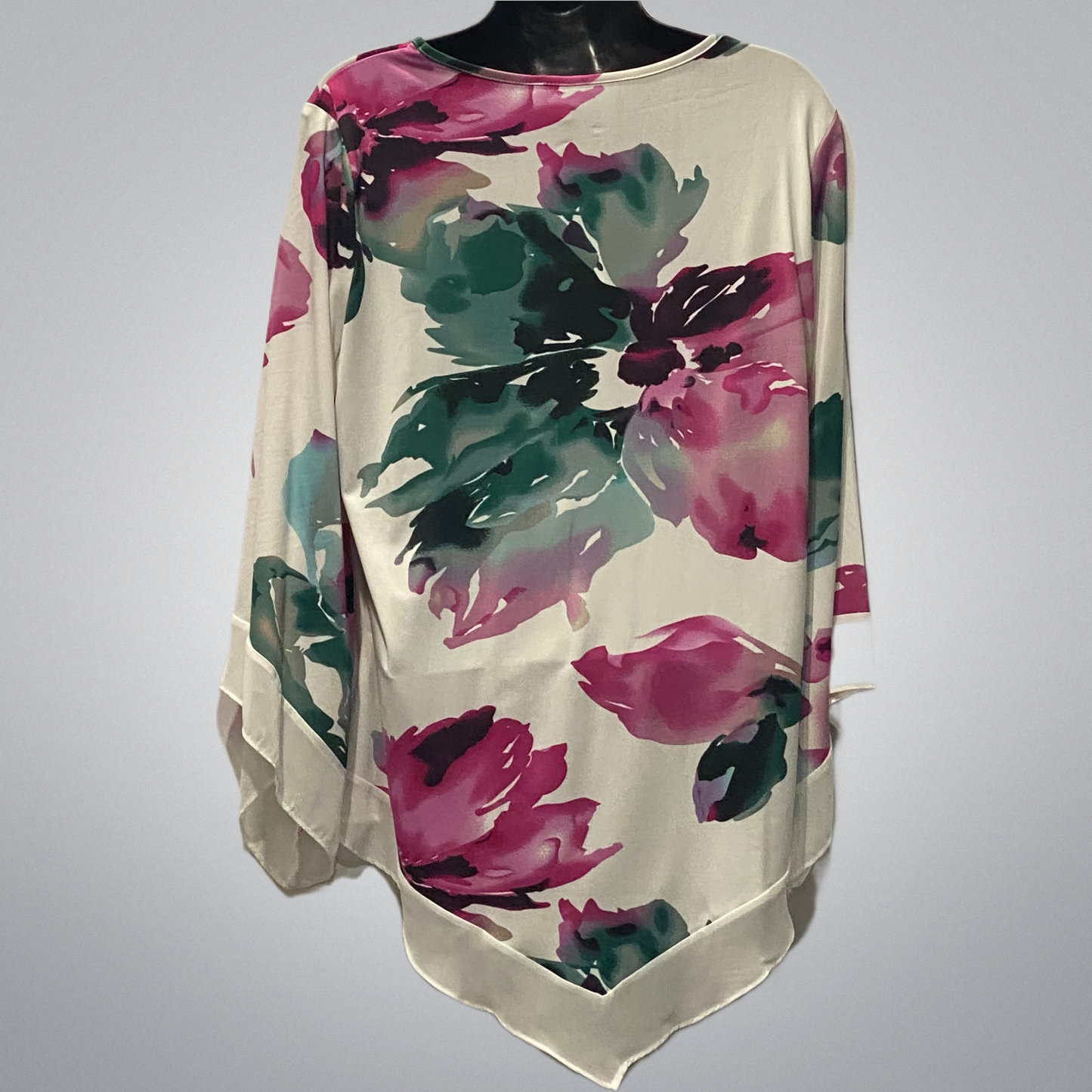 Tunic Top With Abstract Floral Design