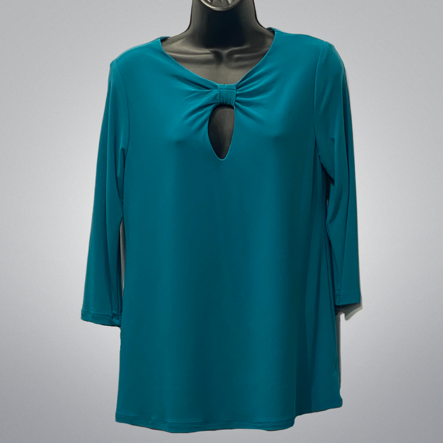 Turquoise 3/4 Sleeves Tunic Top