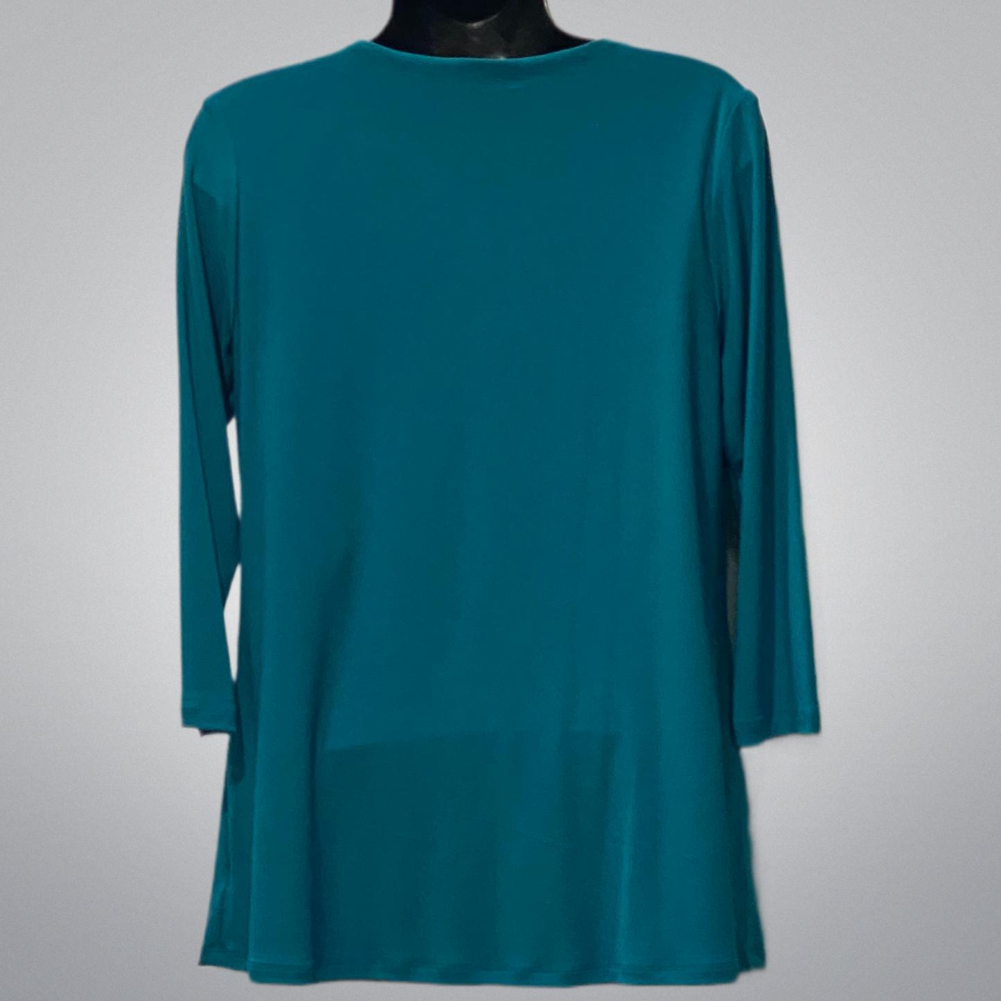 Turquoise 3/4 Sleeves Tunic Top