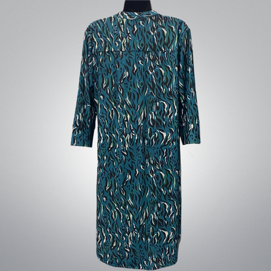 Printed Travel Knit Dress With Pockets