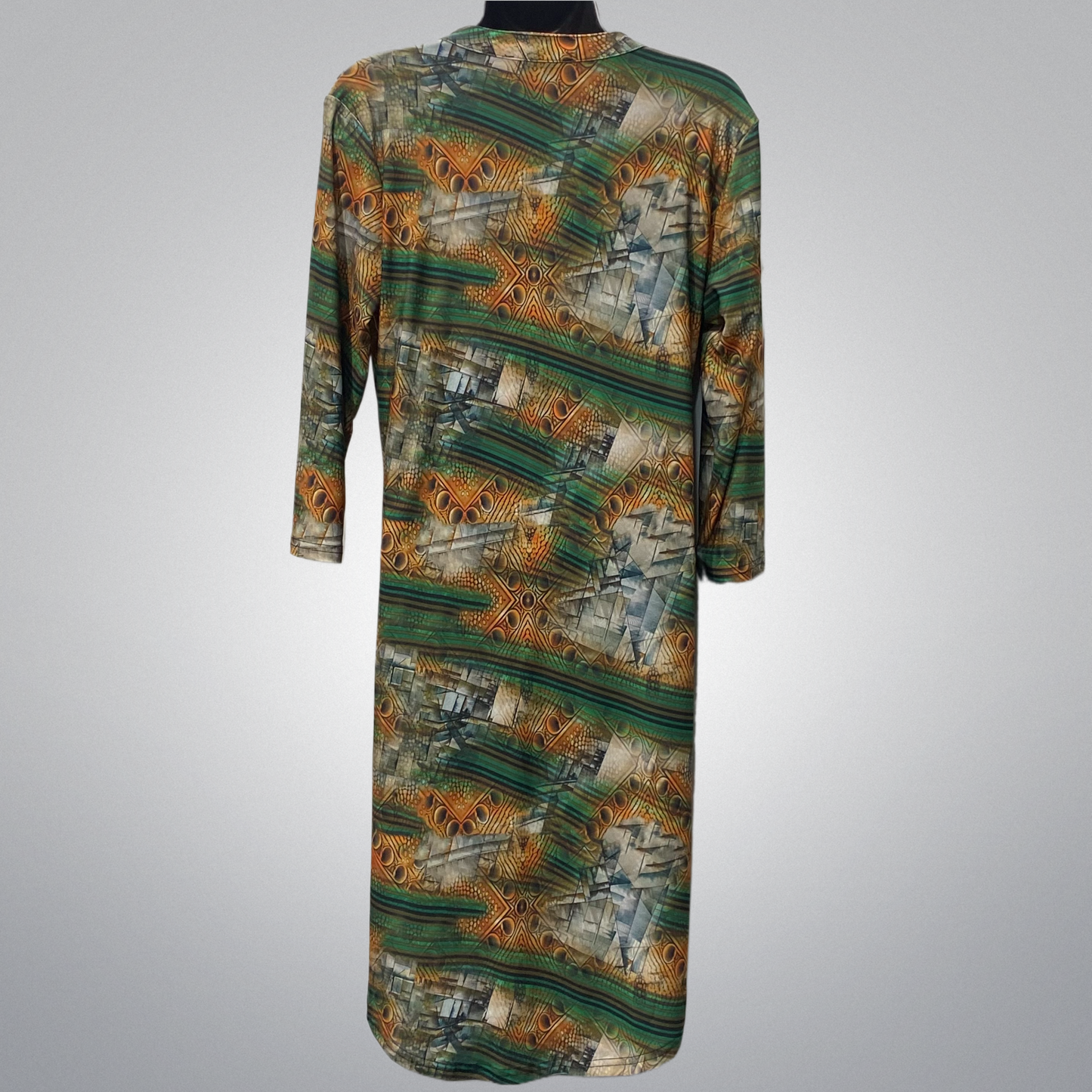 Front Pocket Travel Knit Printed Dress