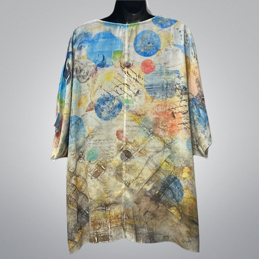 Top With Watercolor Print