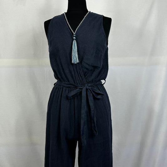 Italian Linen Sleeveless Jumpsuit