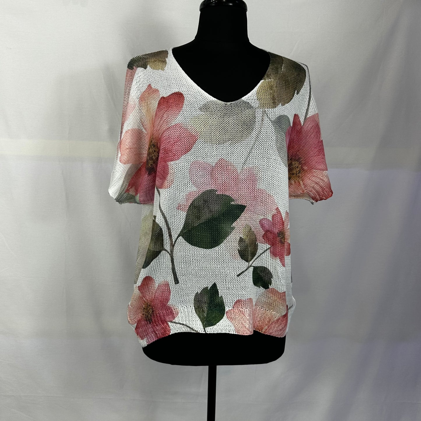 Watercolor Open Knit Tops In 3 Designs