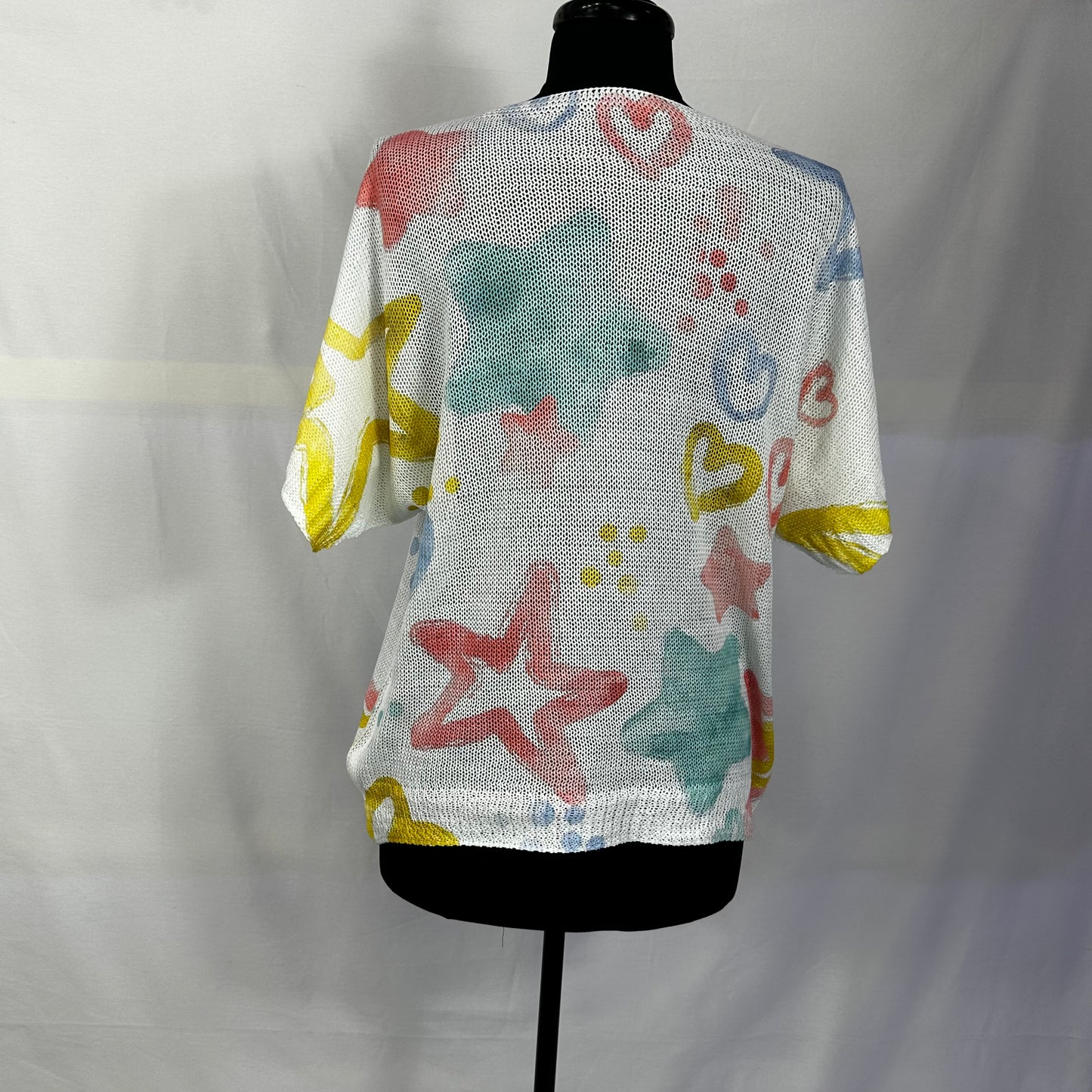 Watercolor Open Knit Tops In 3 Designs